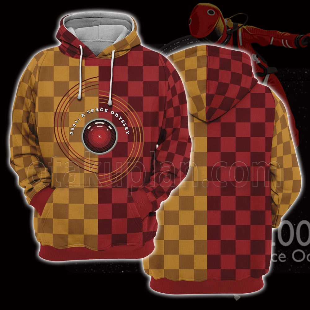 2001 A Space Odyssey 1968 Red Yellow Hoodie