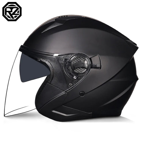 2025 Latest High Quality Motorcycle Helmet Half Covering Dual Lens Cascos para Motos Male Female Couple Capacetes de Moto