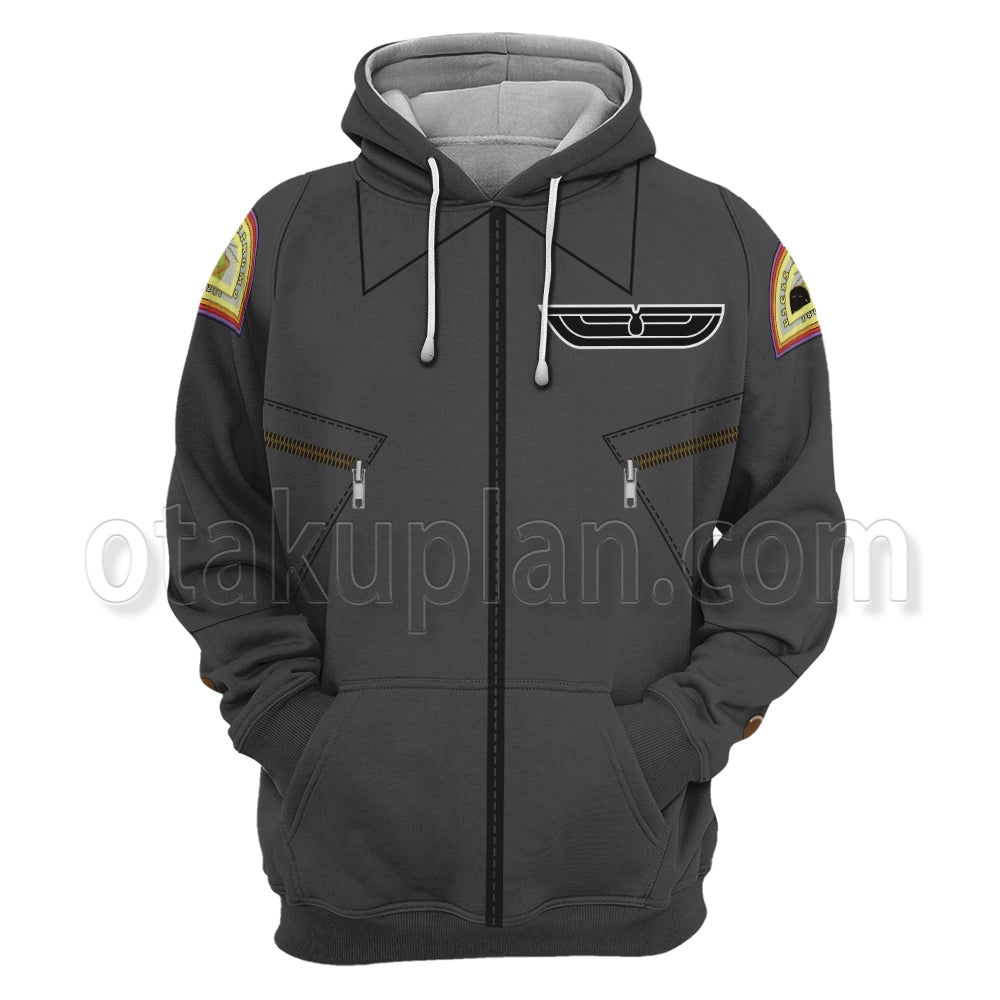 Alien Resurrection 1979 Ellen Ripley Grey Cosplay Hoodie