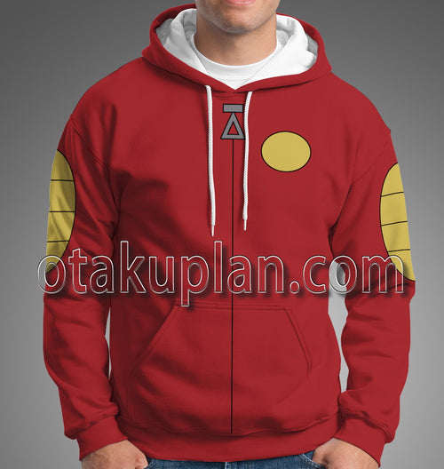 American Dragon Jake Long Dragon Powers Red Coat Cosplay Hoodie