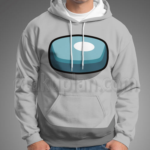 Among Us Crewmate Impostor Gray Cosplay Hoodie