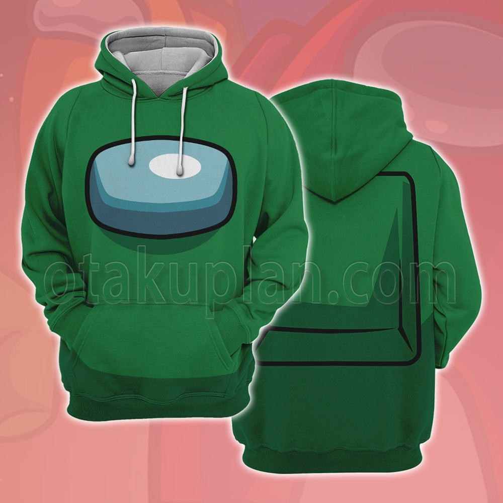 Among Us Crewmate Impostor Green Cosplay Hoodie