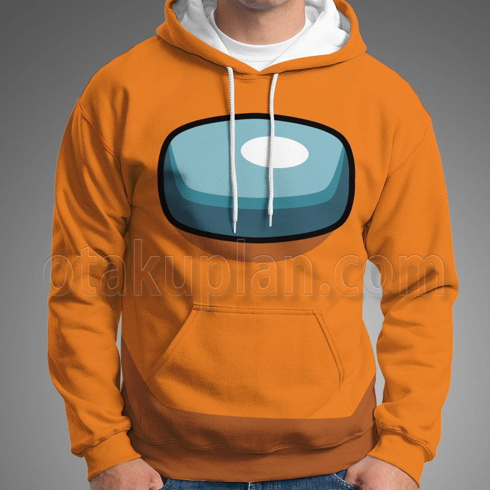 Among Us Crewmate Impostor Orange Cosplay Hoodie