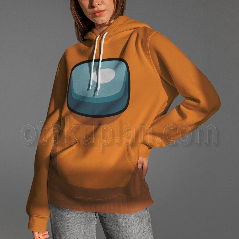 Among Us Crewmate Impostor Orange Cosplay Hoodie