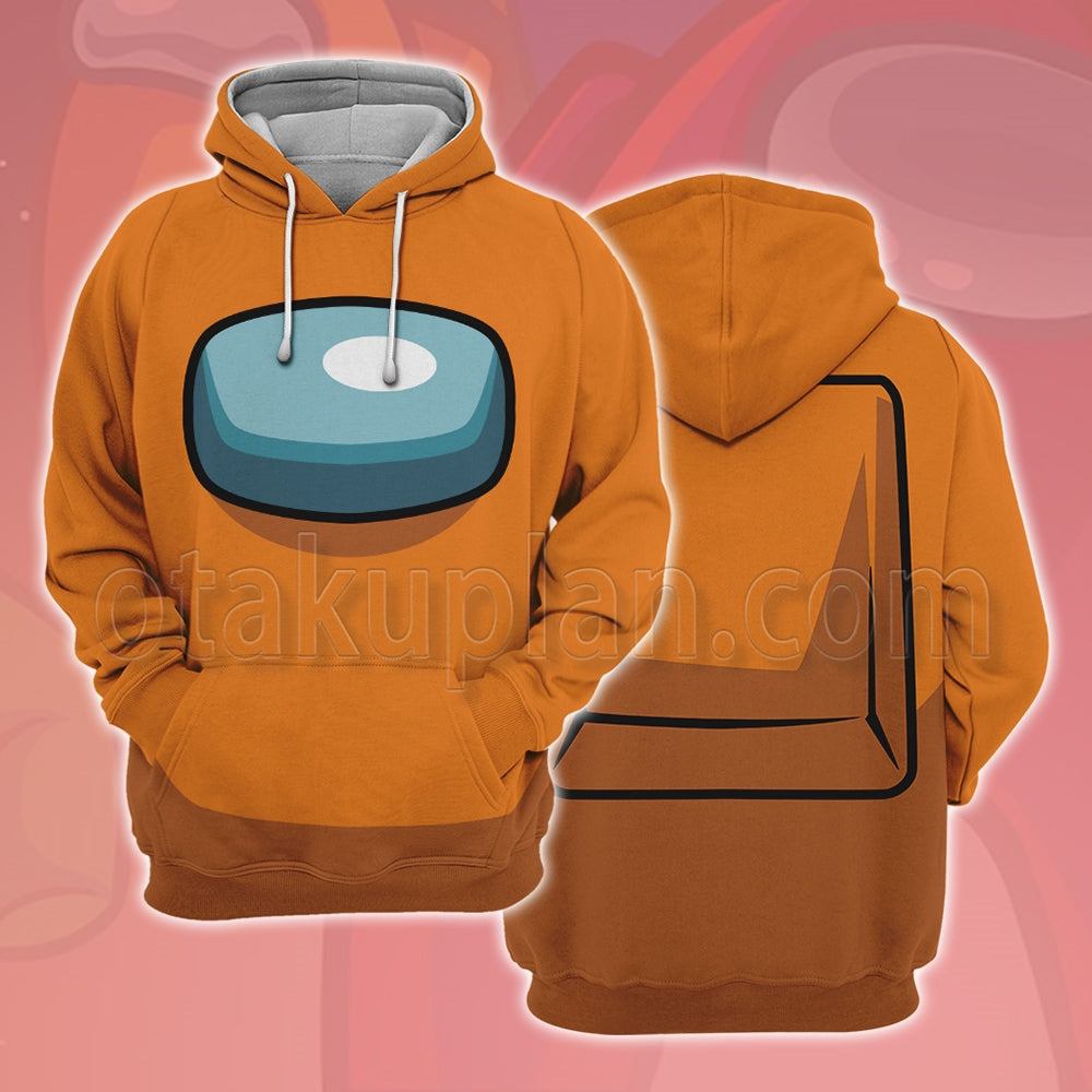 Among Us Crewmate Impostor Orange Cosplay Hoodie