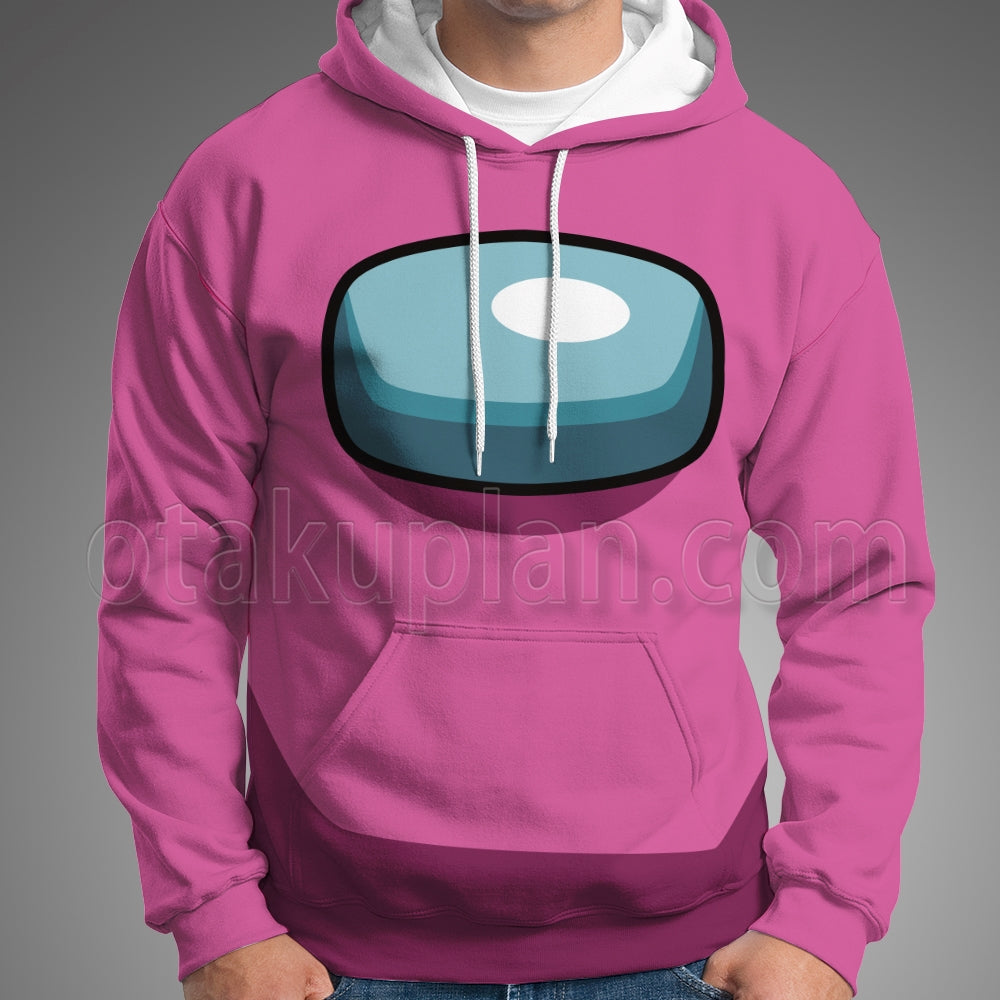Among Us Crewmate Impostor Pink Cosplay Hoodie