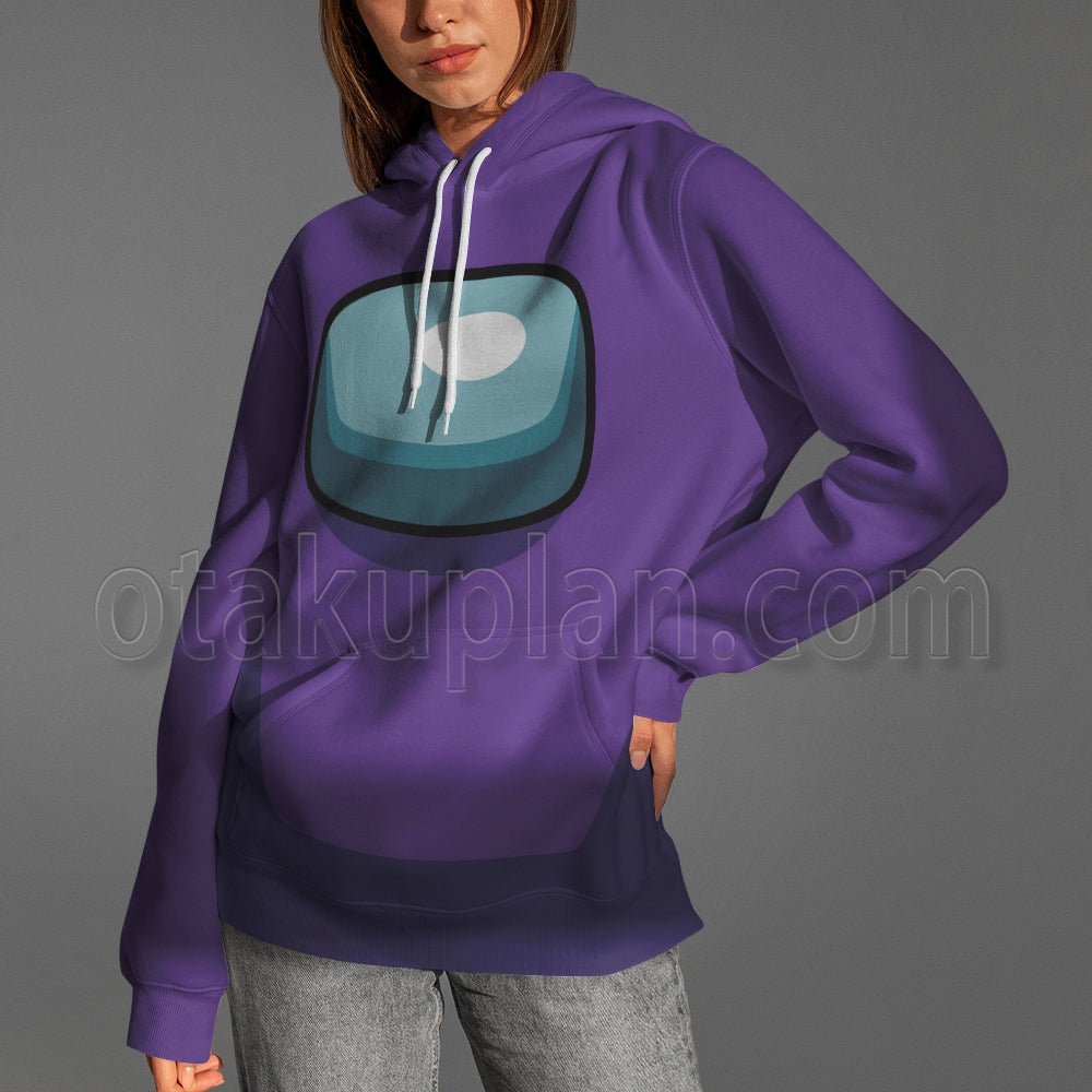 Among Us Crewmate Impostor Purple Cosplay Hoodie