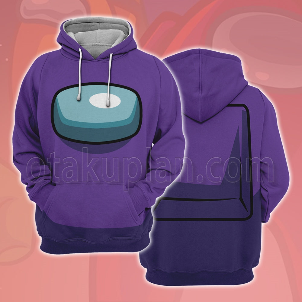 Among Us Crewmate Impostor Purple Cosplay Hoodie
