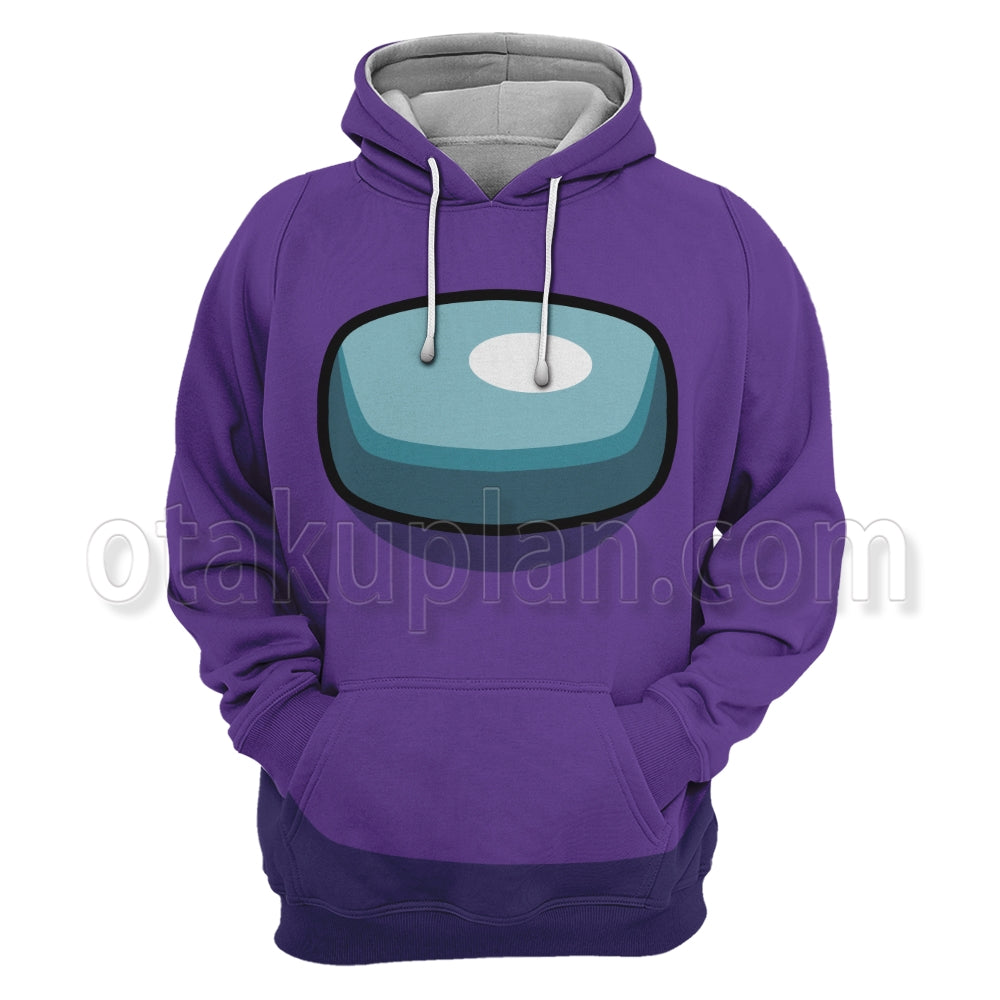 Among Us Crewmate Impostor Purple Cosplay Hoodie