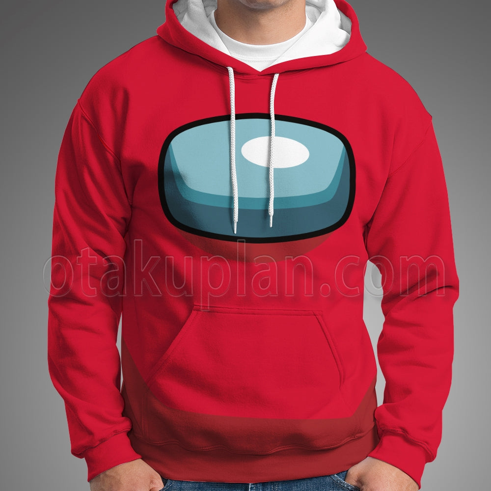 Among Us Crewmate Impostor Red Cosplay Hoodie