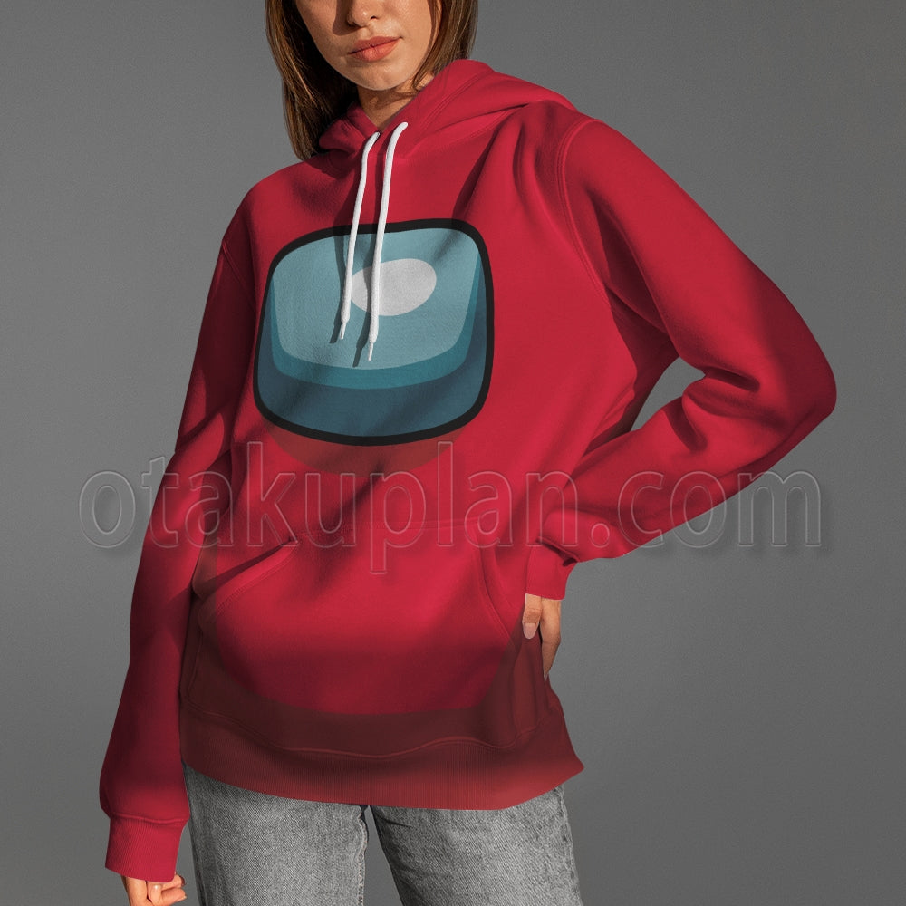 Among Us Crewmate Impostor Red Cosplay Hoodie