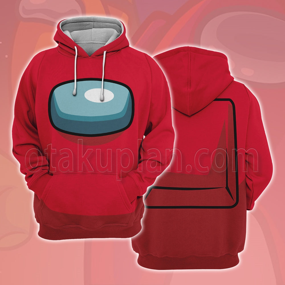 Among Us Crewmate Impostor Red Cosplay Hoodie