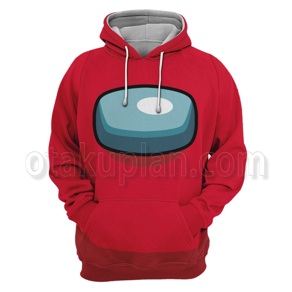Among Us Crewmate Impostor Red Cosplay Hoodie