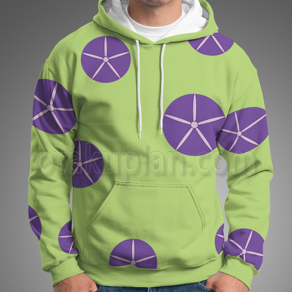 Anohana Hisakawa Tetsudou Green Cosplay Hoodie