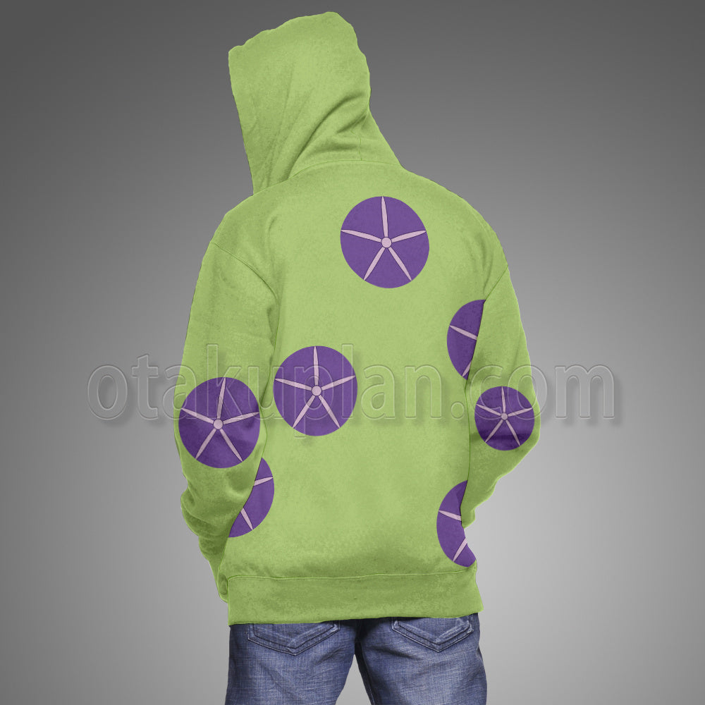 Anohana Hisakawa Tetsudou Green Cosplay Hoodie