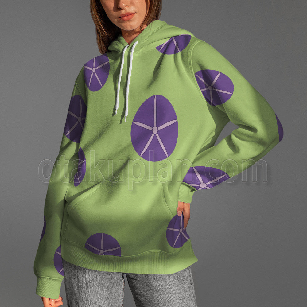 Anohana Hisakawa Tetsudou Green Cosplay Hoodie