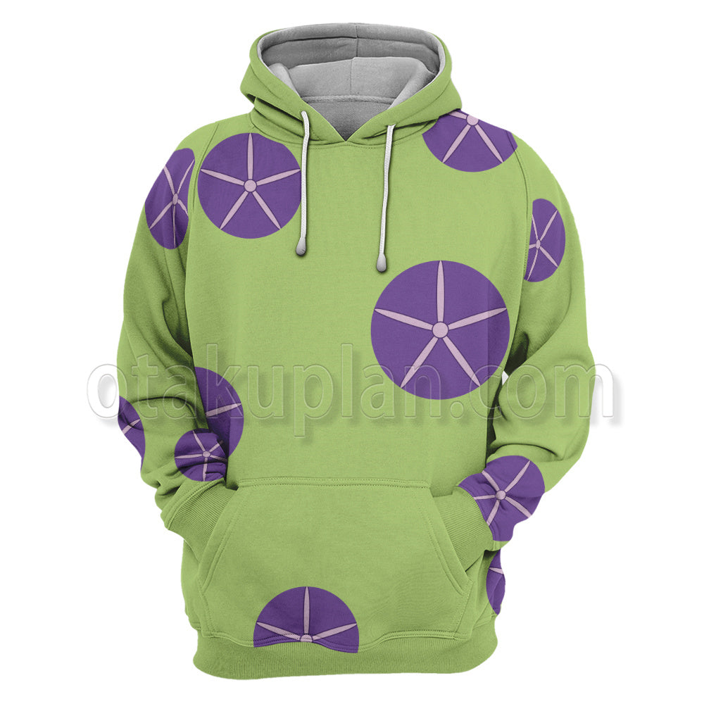 Anohana Hisakawa Tetsudou Green Cosplay Hoodie