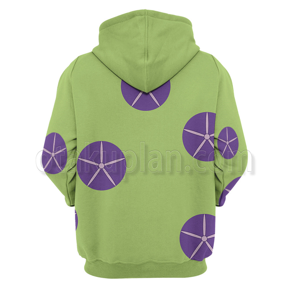 Anohana Hisakawa Tetsudou Green Cosplay Hoodie