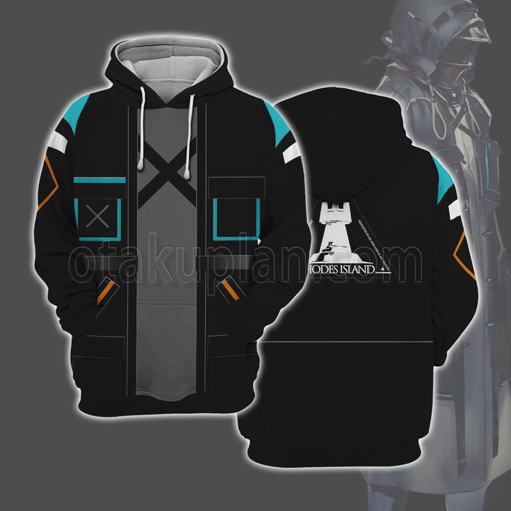 Arknights Doctor Black Cosplay Hoodie