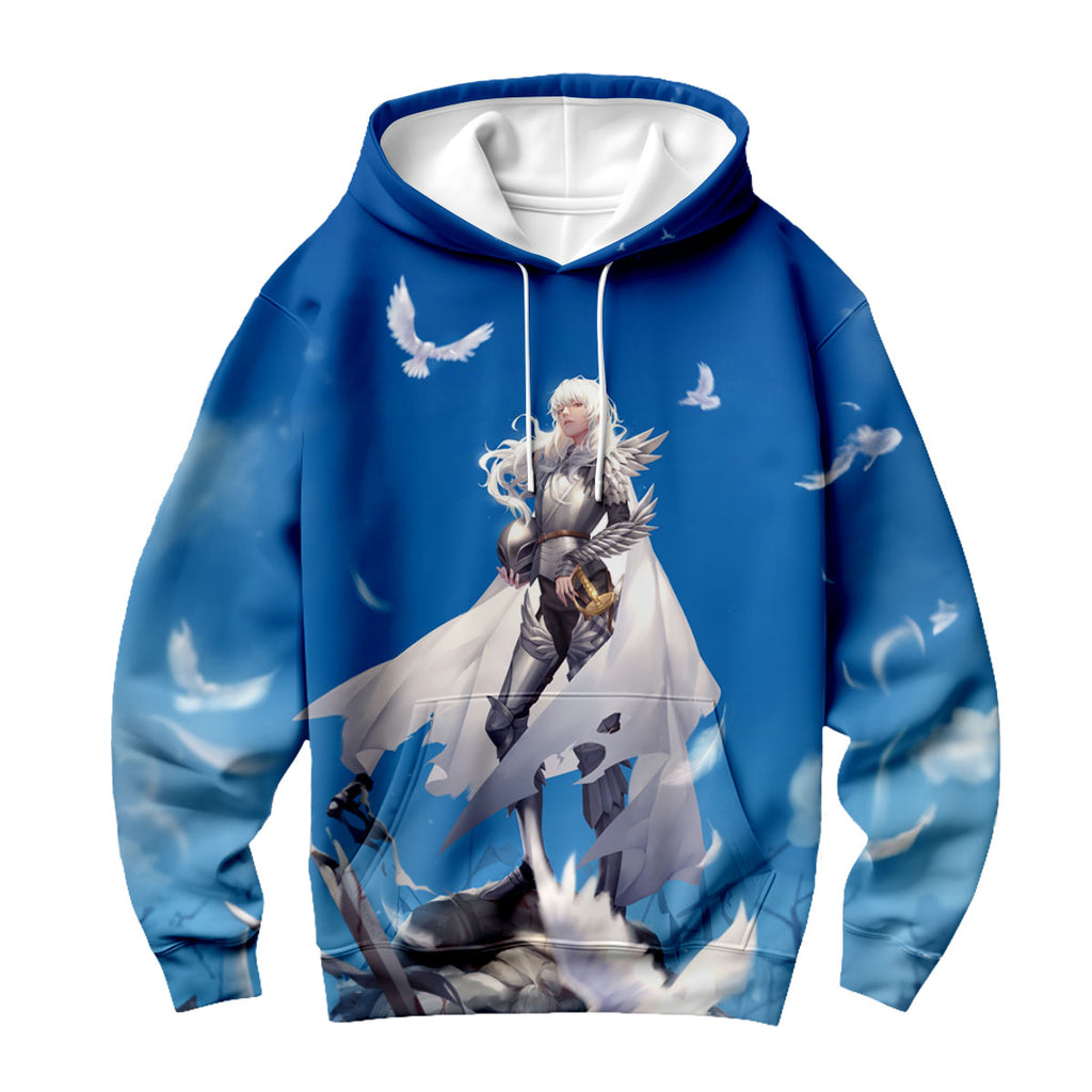Berserk Griffith Standing Among Pigeons Anime Apparel