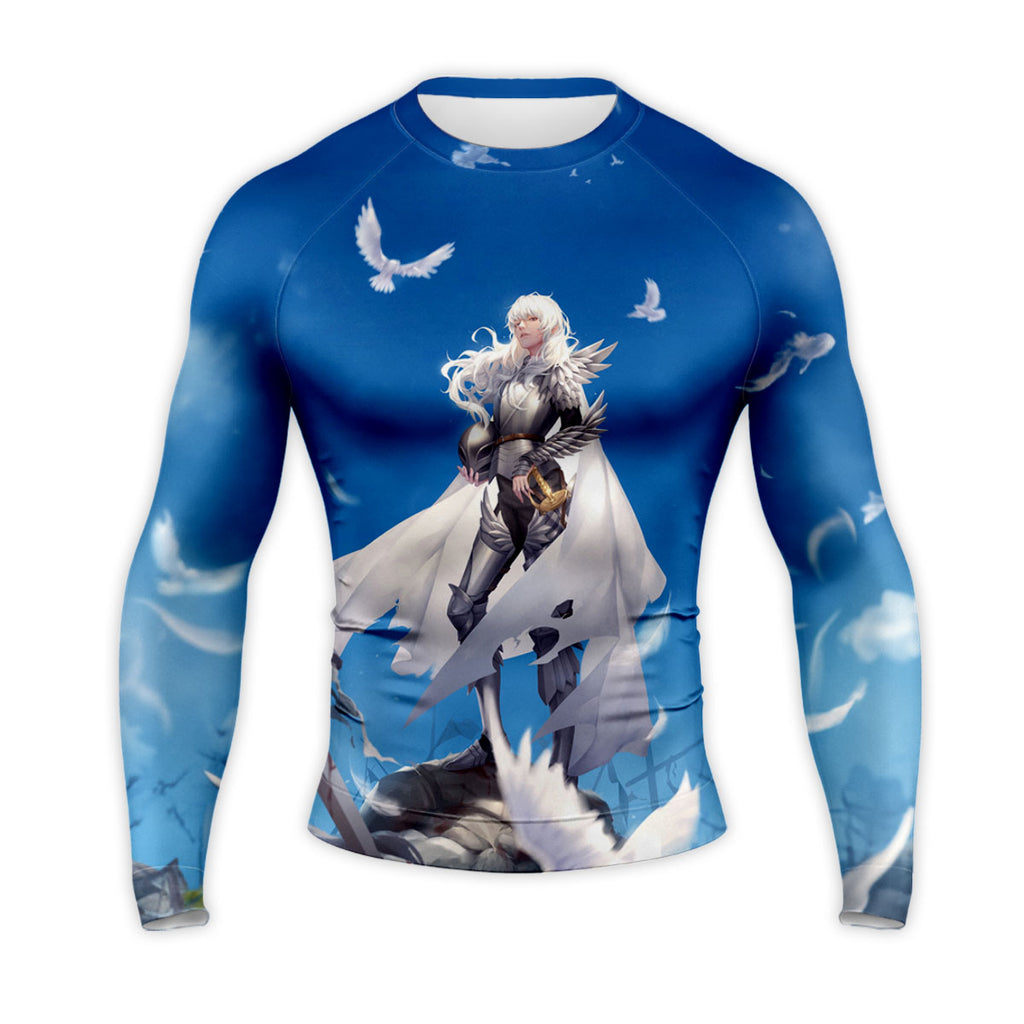 Berserk Griffith Standing Among Pigeons Anime Apparel