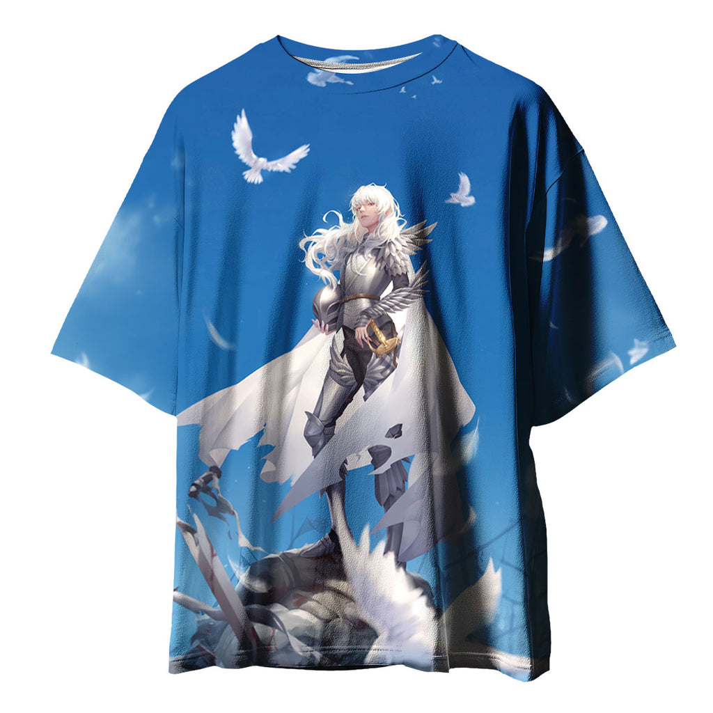 Berserk Griffith Standing Among Pigeons Anime Apparel