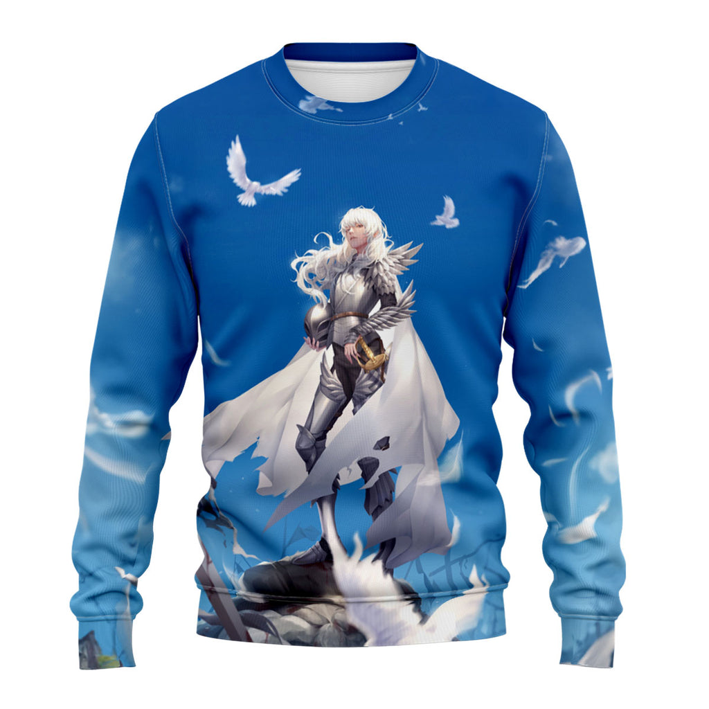 Berserk Griffith Standing Among Pigeons Anime Apparel