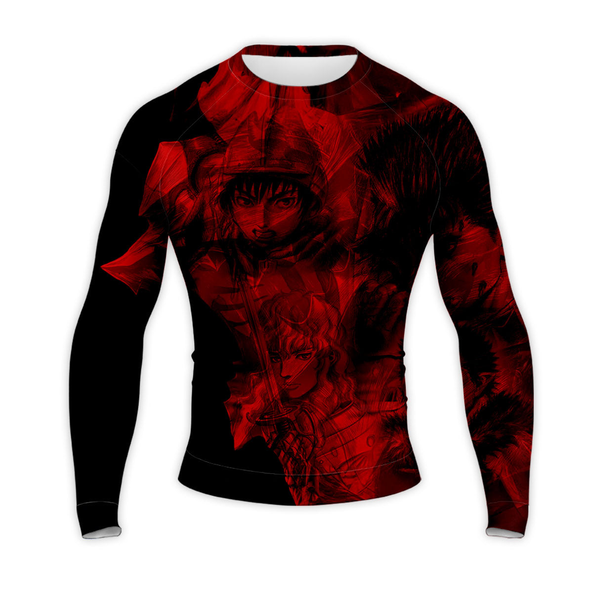 Berserk Guts Allies Red Silhouette Anime Apparel