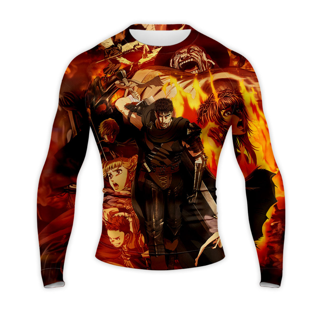 Berserk Guts Amid Allies Chaos Anime Apparel