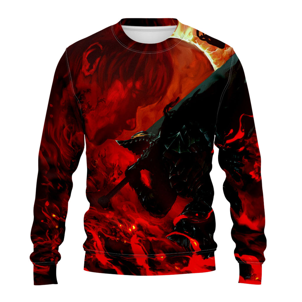 Berserk Guts Amidst Blazing Chaos Anime Apparel