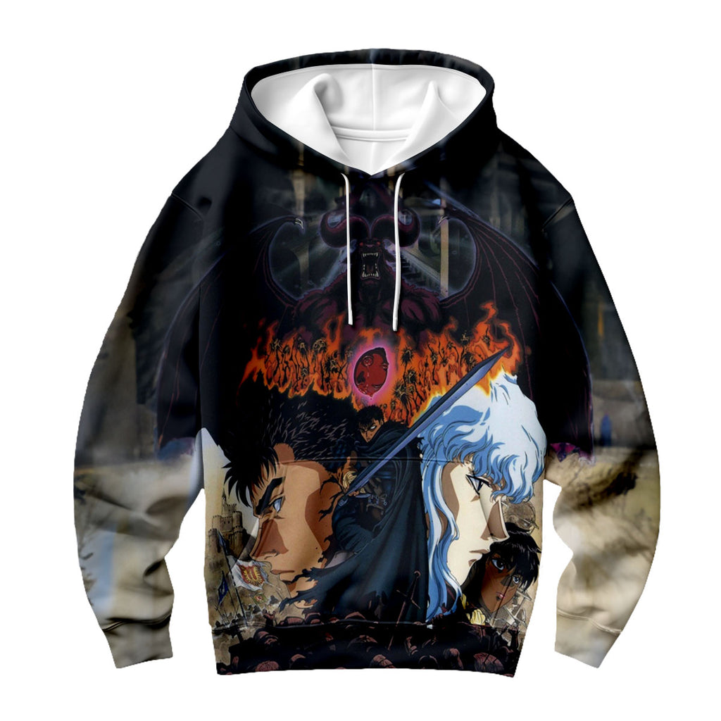 Berserk Guts Griffith Demon Background Anime Apparel