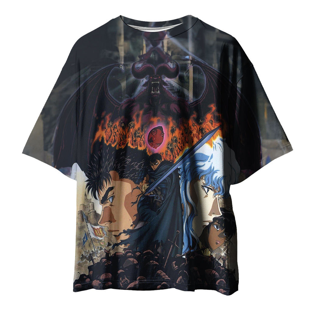 Berserk Guts Griffith Demon Background Anime Apparel