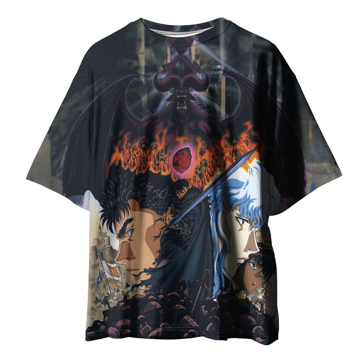 Berserk Guts Griffith Demon Background Anime Apparel