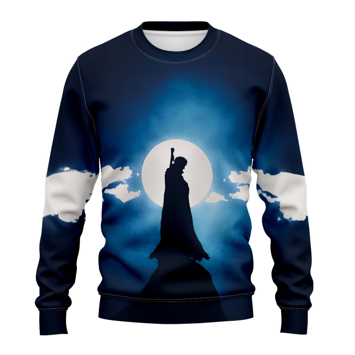 Berserk Guts Mountain Berserker Silhouette Anime Apparel