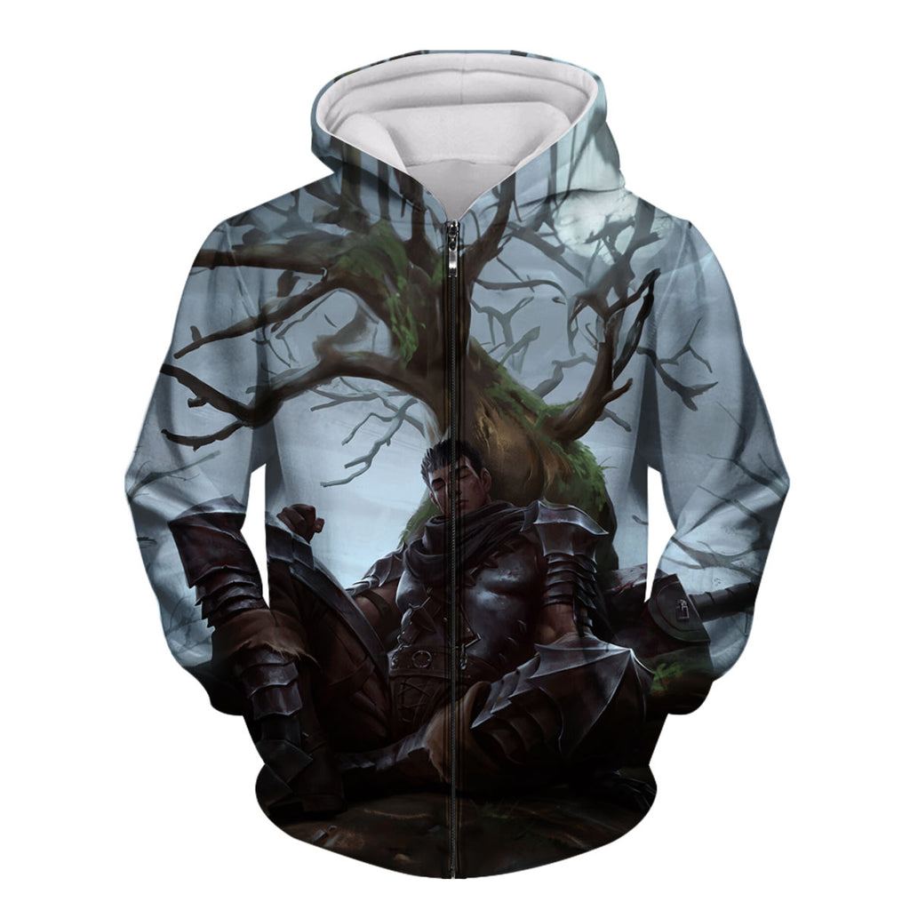 Berserk Guts Resting Under Tree Anime Apparel