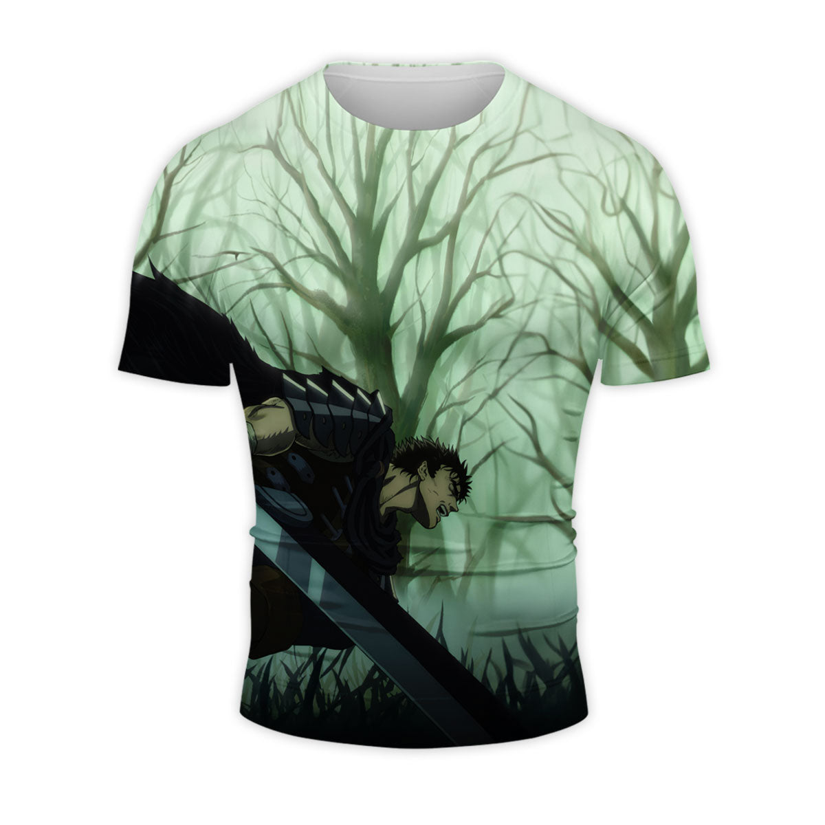 Berserk Guts Running In Forest Anime Apparel