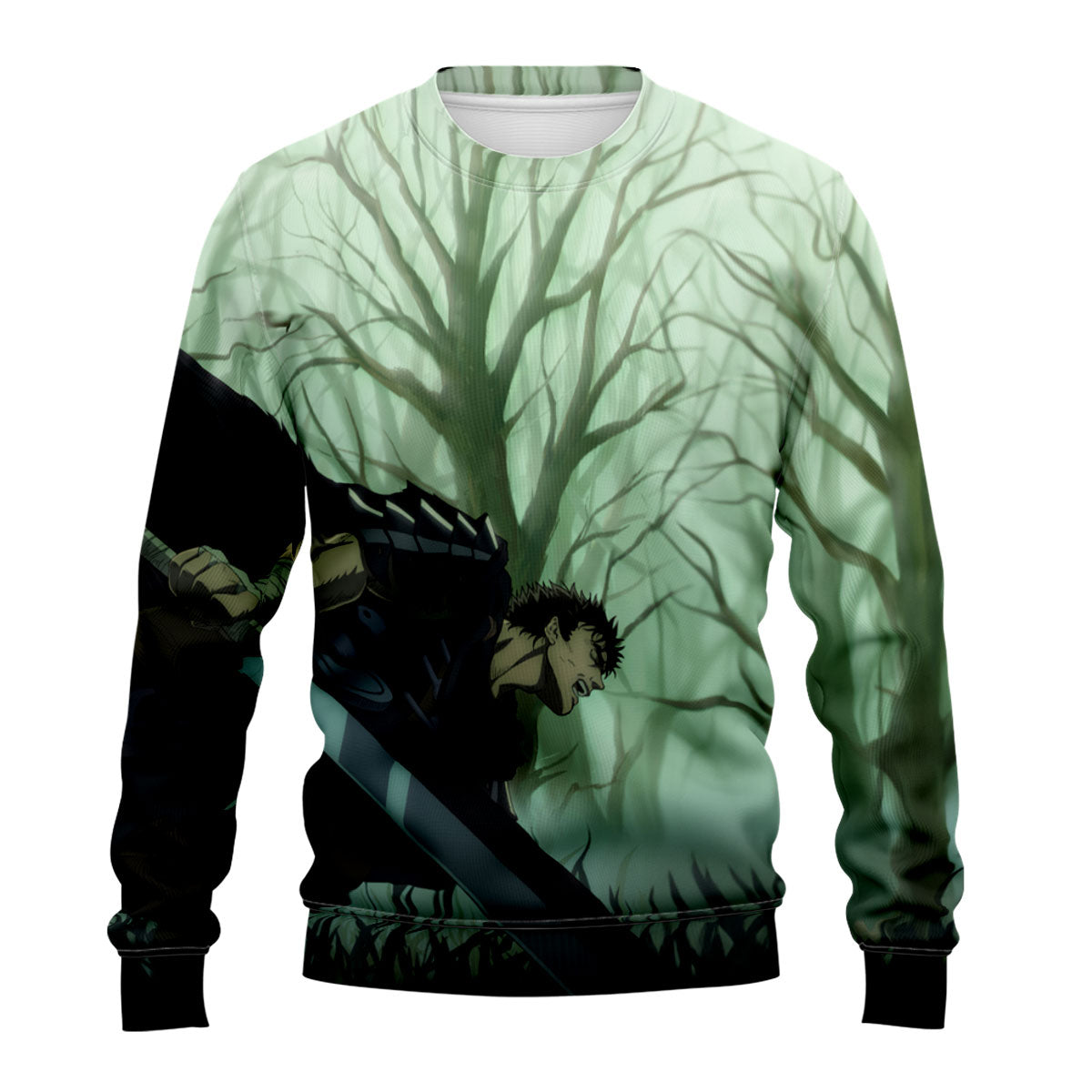 Berserk Guts Running In Forest Anime Apparel