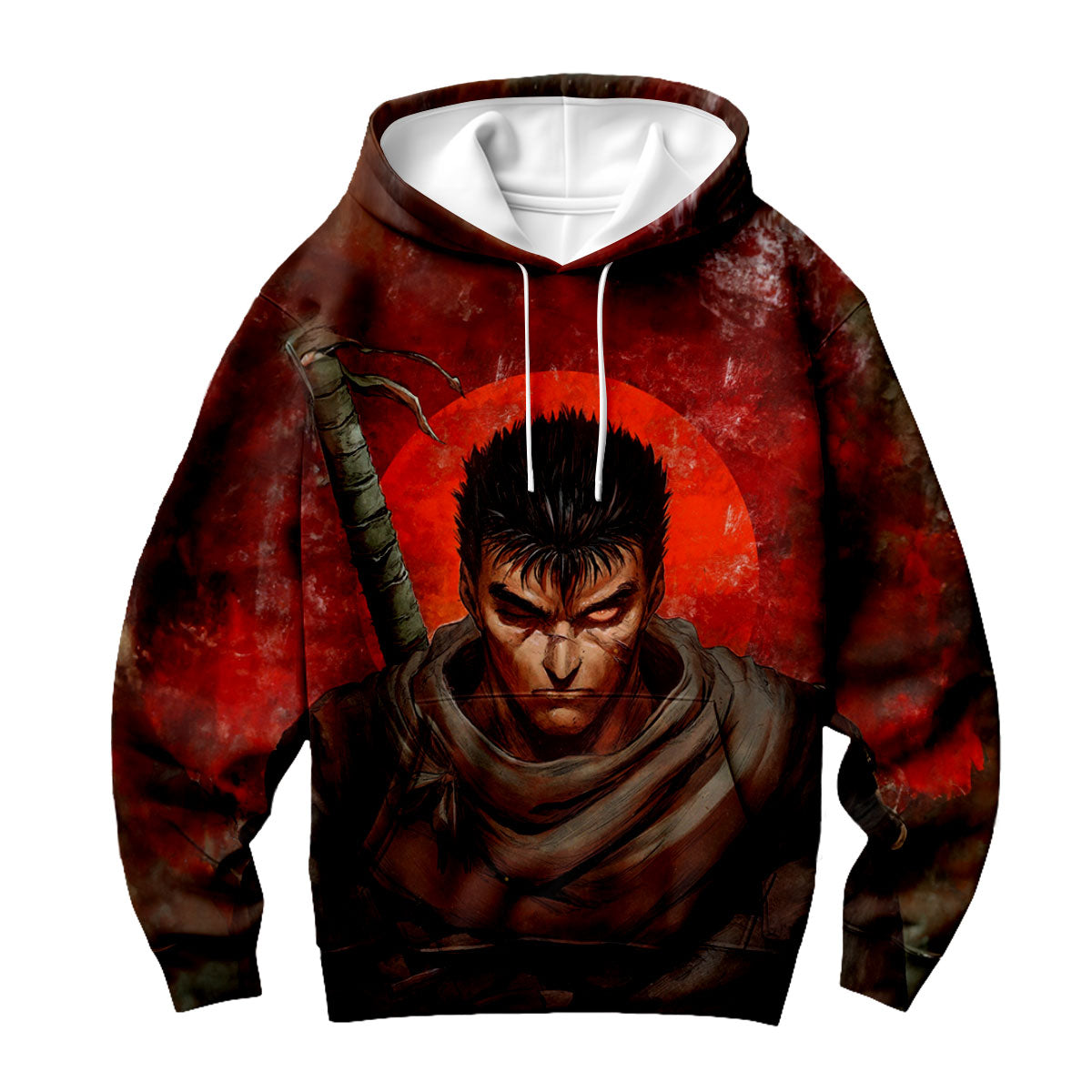 Berserk Guts Serious Sword Stance Anime Apparel