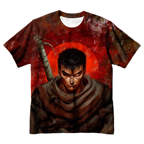 Berserk Guts Serious Sword Stance Anime Apparel