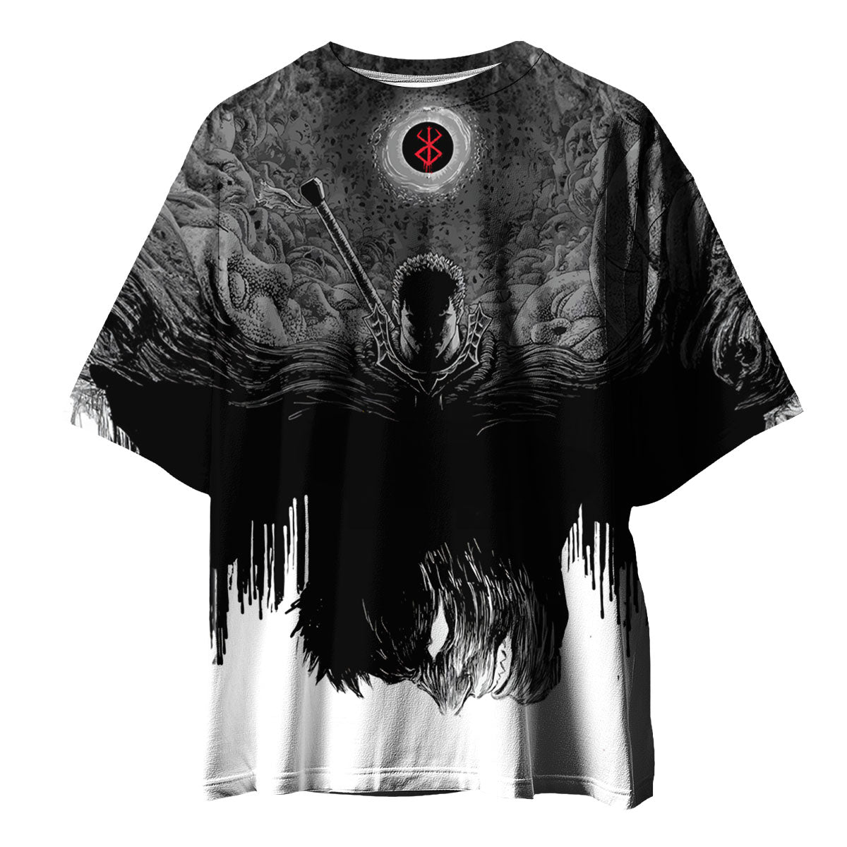 Berserk Guts Shadowed Silhouette Anime Apparel