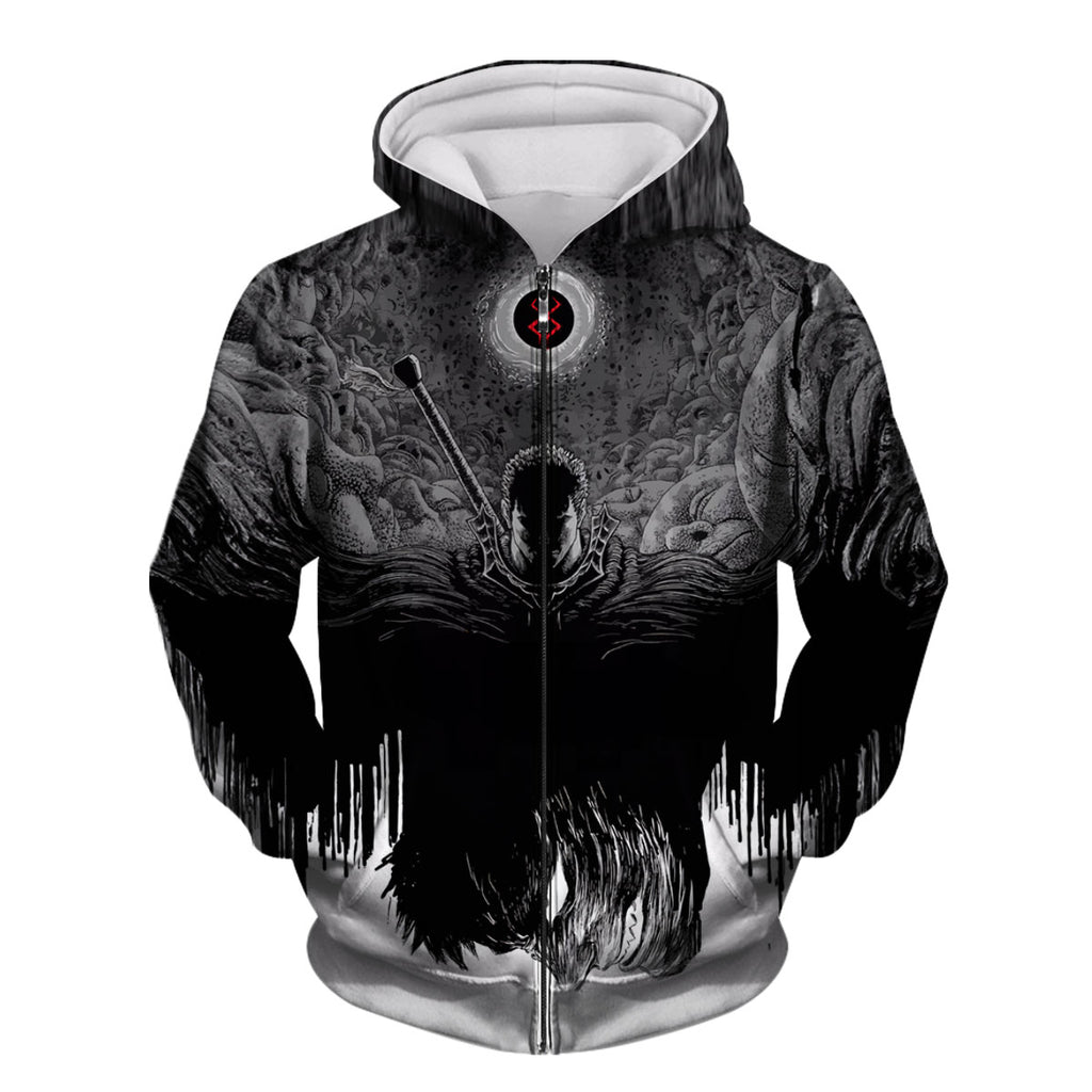 Berserk Guts Shadowed Silhouette Anime Apparel