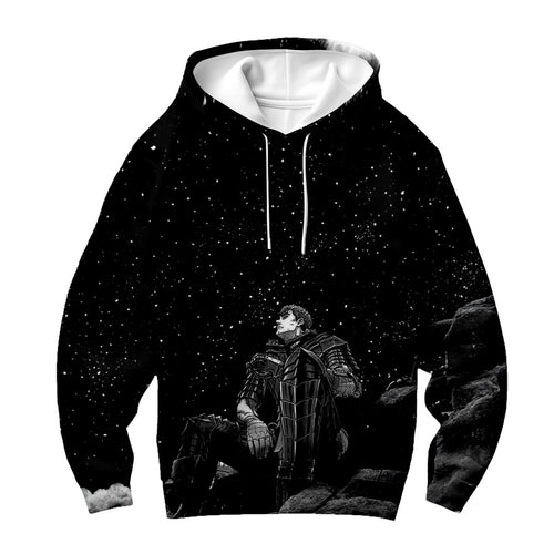 Berserk Guts Sitting Under Stars Anime Apparel