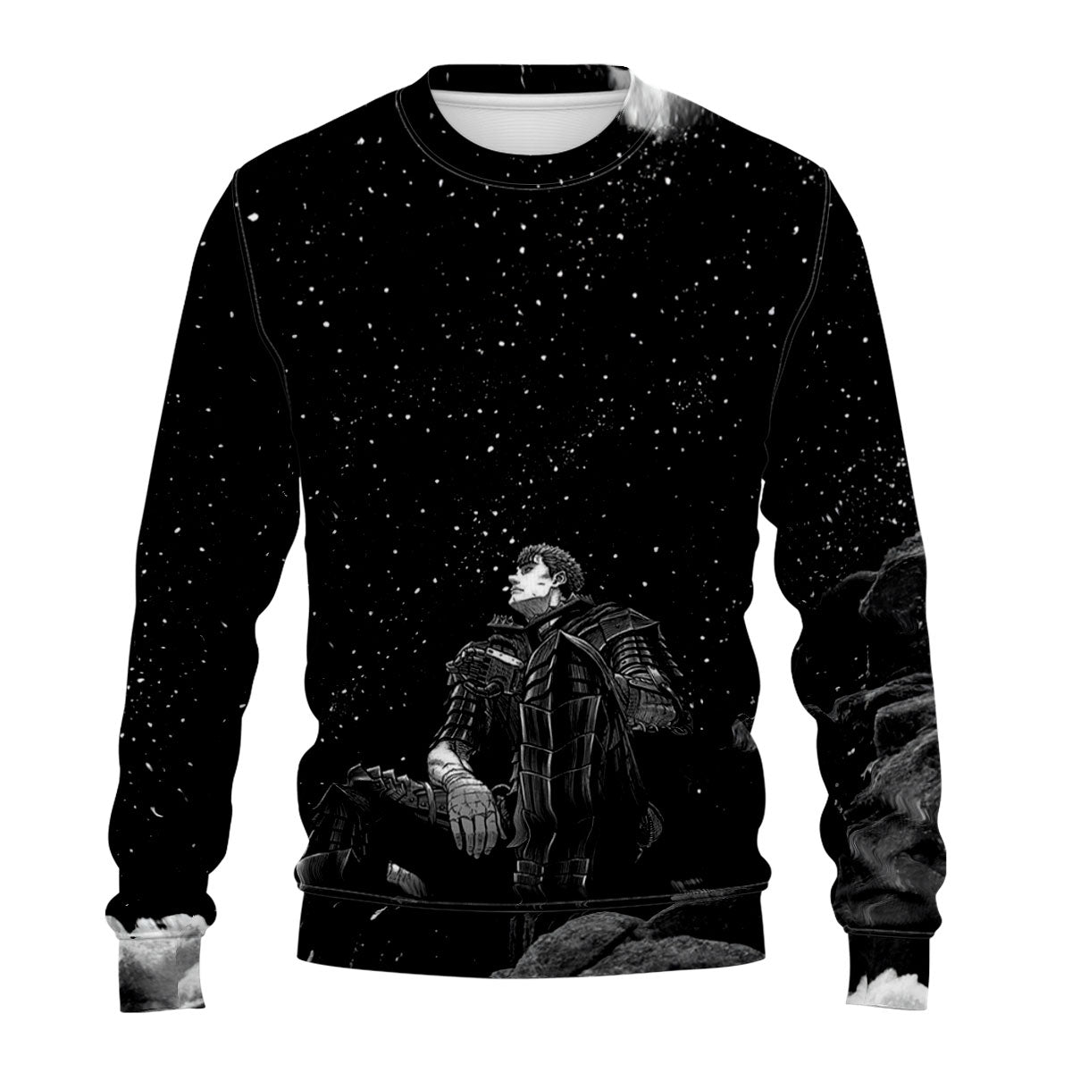 Berserk Guts Sitting Under Stars Anime Apparel