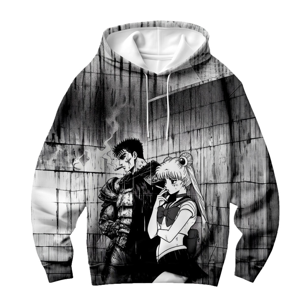Berserk Guts Smoking Crossover Warrior Anime Apparel