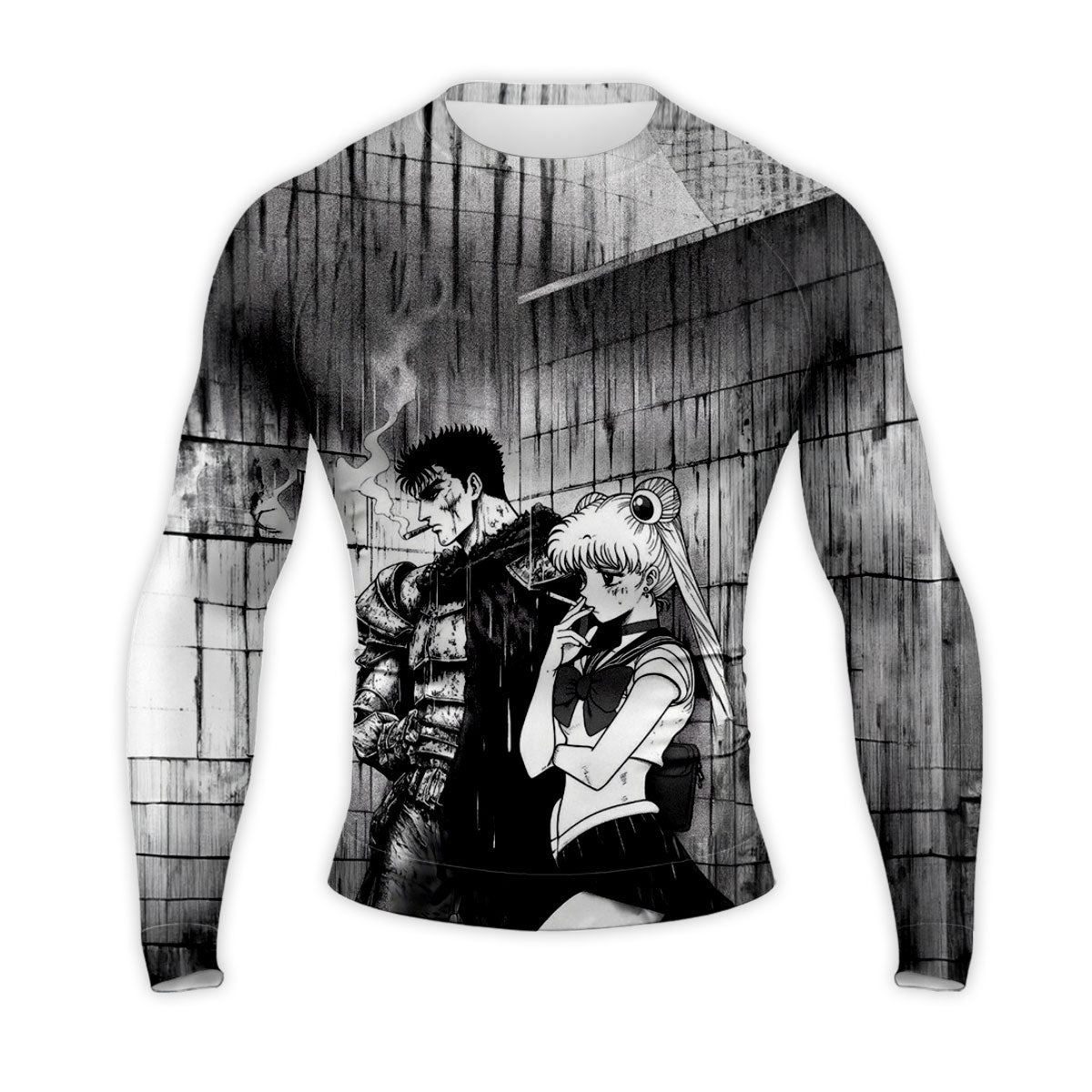 Berserk Guts Smoking Crossover Warrior Anime Apparel
