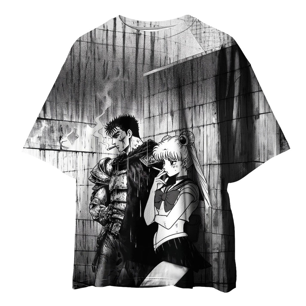 Berserk Guts Smoking Crossover Warrior Anime Apparel