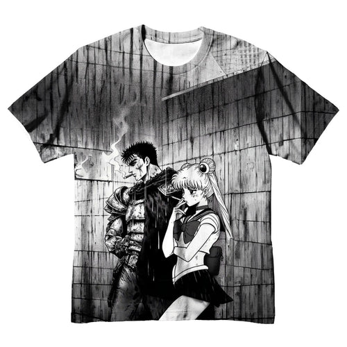 Berserk Guts Smoking Crossover Warrior Anime Apparel