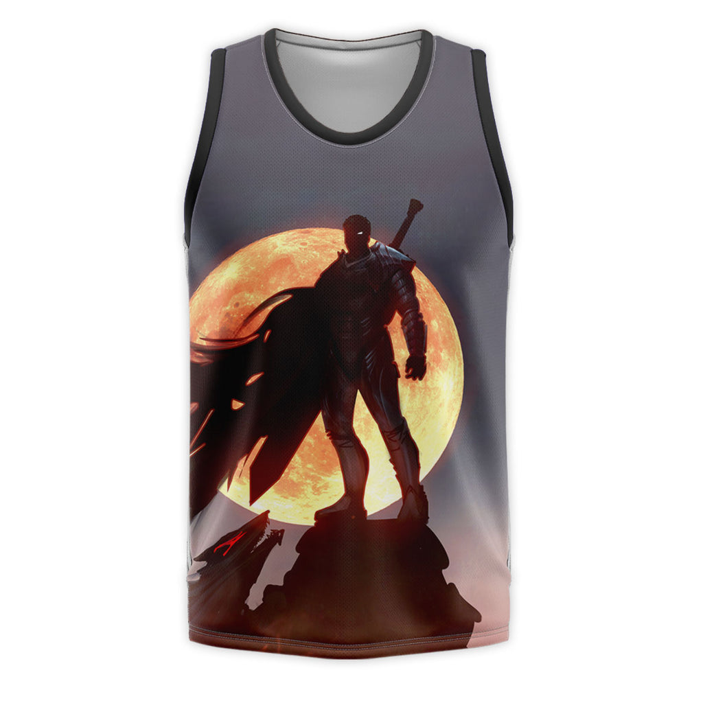 Berserk Guts Standing On Rocks Anime Apparel