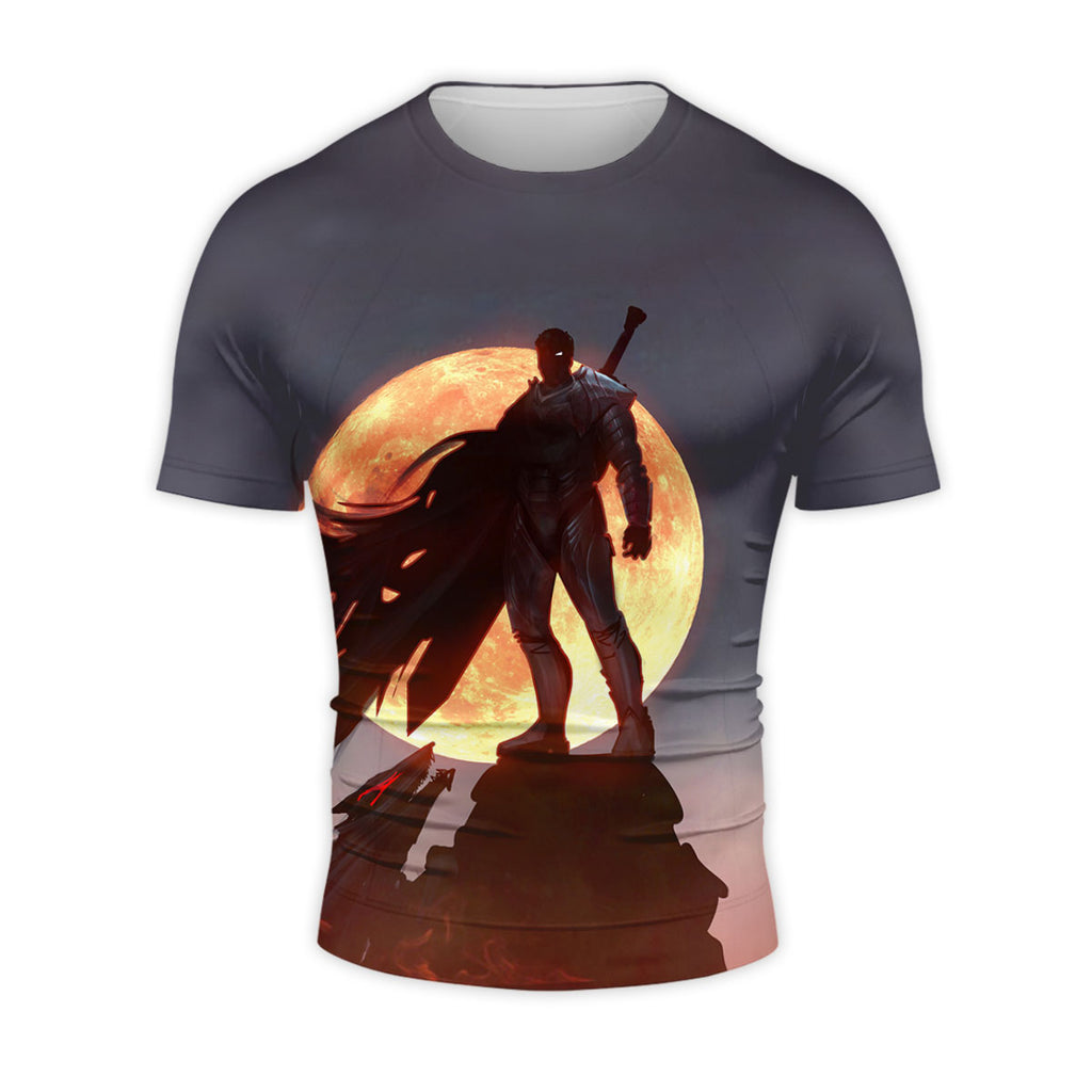 Berserk Guts Standing On Rocks Anime Apparel