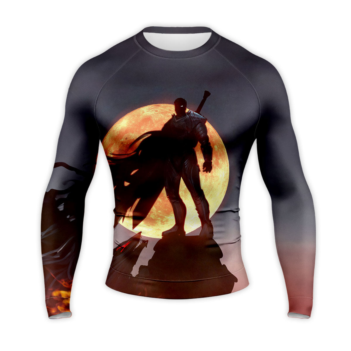 Berserk Guts Standing On Rocks Anime Apparel